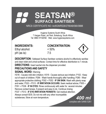 SWC-PRL-001 - PEARL SEATSAN REFILL - 350ml x 6